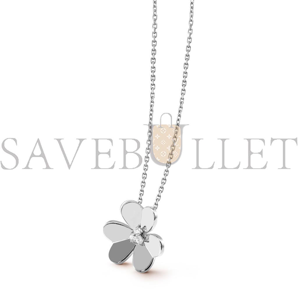 VAN CLEEF ARPELS FRIVOLE PENDANT, LARGE MODEL - WHITE GOLD, DIAMOND  VCARD25300